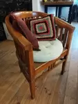 Solid wood armchair