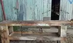 Solid wood carpenter workbench