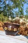 Glazed terracotta soup tureen