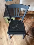 Stella chair painted in matt black