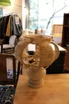 Stone and rope table lamp