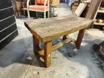 Solid wood coffee table