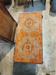 60s wrought iron and ceramic coffee table
