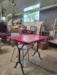 Antique cast iron bistro table