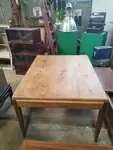 Square light oak table 