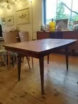 20th century design table with compass legs