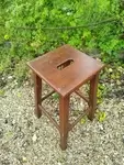 Wooden workshop stool