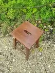 Wooden workshop stool