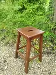Wooden workshop stool