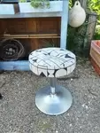 Chrome tulip stool