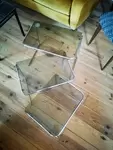 Three 70s nesting tables