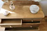 Triptych dressing table chest of drawers