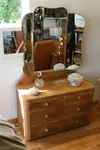 Triptych dressing table chest of drawers