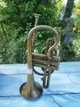 Antique trumpet from the 20th century 