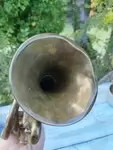 Antique trumpet from the 20th century 
