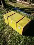 Trunk 50s 60s in wood and tole