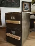 Two-drawer filing cabinet