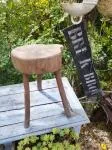 Vintage 1950s cowherd stool