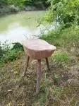 Vintage 1950s cowherd stool