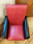 Vintage 70s faux leather armchair