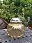 vintage 70s molded glass globe