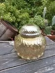 vintage 70s molded glass globe