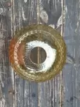 vintage 70s molded glass globe