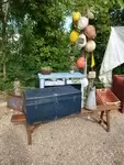 Vintage car trunk