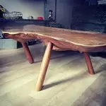 Vintage elm coffee table