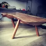 Vintage elm coffee table