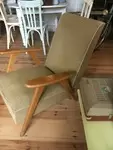 Vintage fabric armchair
