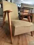 Vintage fabric armchair