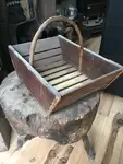 Vintage folk art basket