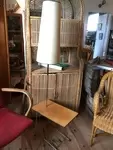 Vintage magazine rack floor lamp