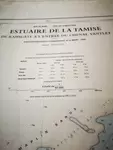 Vintage nautical chart of the Thames England