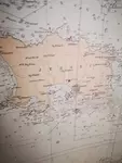 Vintage nautical chart st malo saint michel le havre jersey