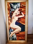 Vintage nude canvas