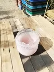 Vintage pink glass lampshade 
