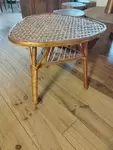 Vintage rattan coffee table