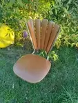 Vintage scallop chair