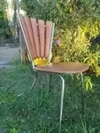 Vintage scallop chair