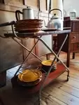 Vintage serving table in formica