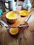 Vintage serving table in formica