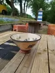 Vintage signed fruit bowl