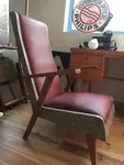 Vintage two-tone leather chair