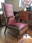 Vintage two-tone leather chair