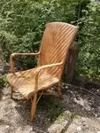 Vintage wicker armchair