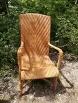 Vintage wicker armchair