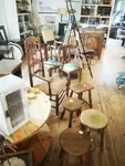 Vintage wooden stools