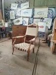 Voltaire rope armchair